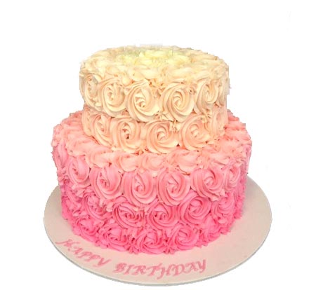 3 kg Two Tier Roses Design Cake cake delivery Delhi