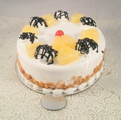 Round Pineapple Cake cake delivery Delhi