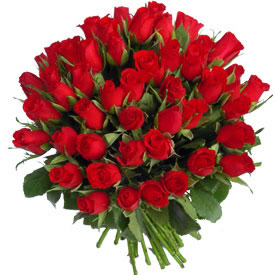 Hand Bunch of 50 Roses cake delivery Delhi